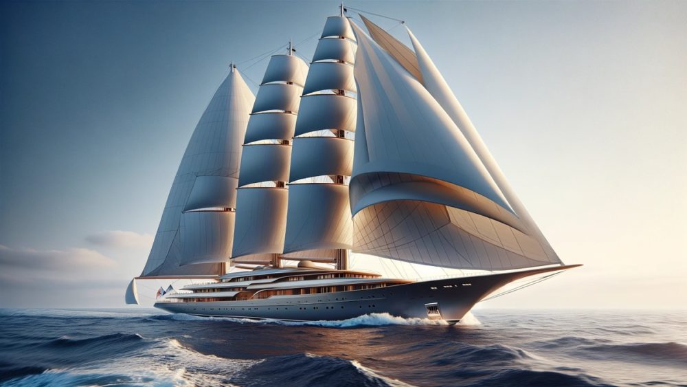 ラリー・エリソンのをイメージした巨大なヨット