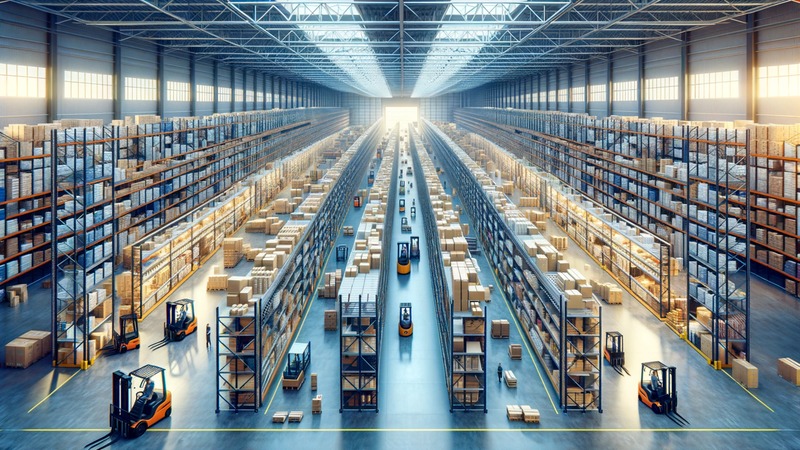 a-large-shopping-centers-warehouse ダブルビン方式　最もシンプル在庫管理