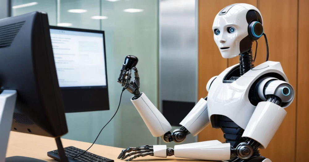 RPAを表現するロボットオートメーションの様子