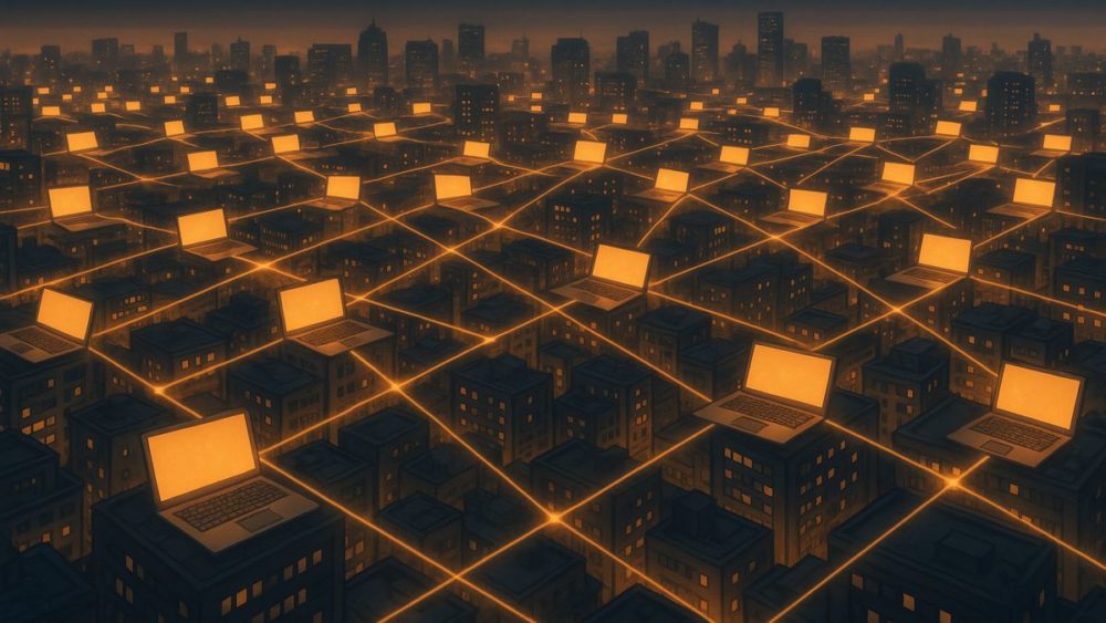 光ファイバーによる光回線網