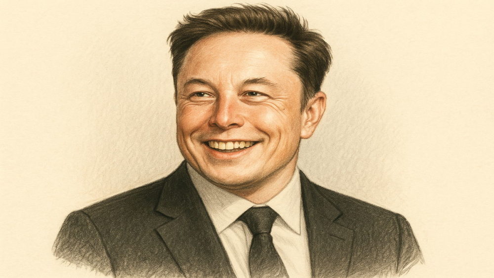 イーロン・マスクの肖像画風