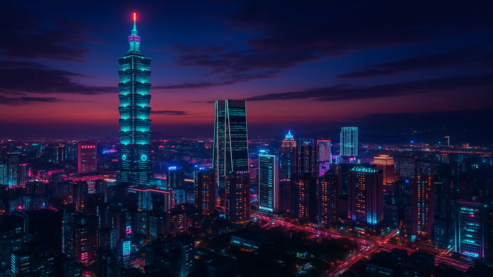 Acerの本国台湾の夜景